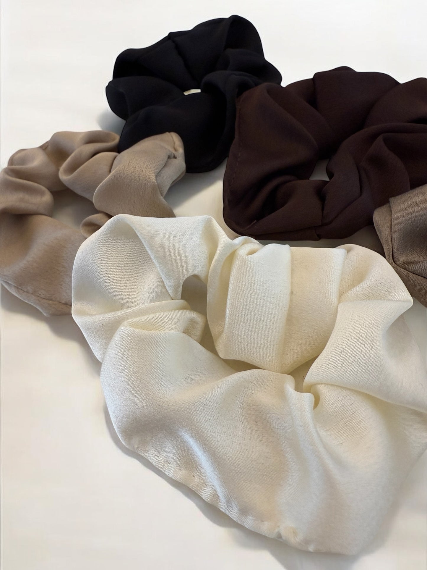 Silky Hair Scrunchies