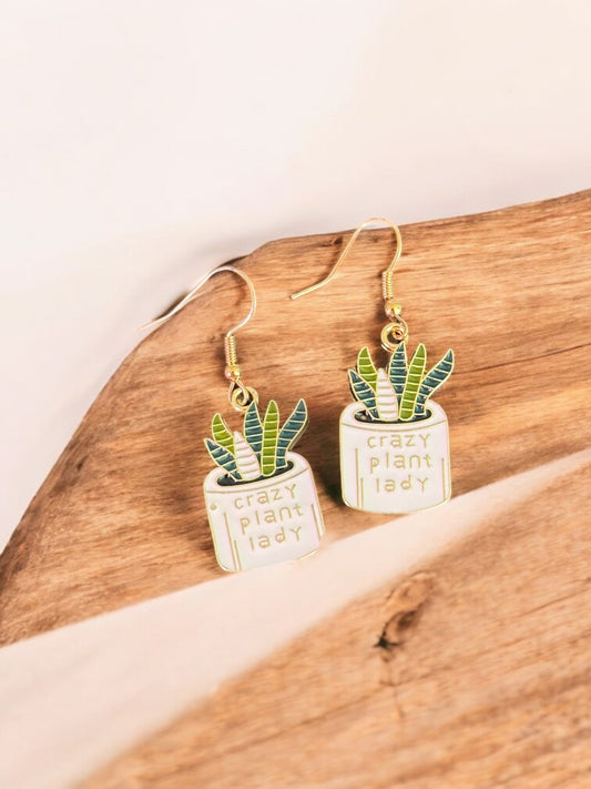 Crazy Plant Lady Earrings